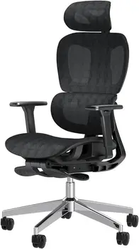 Эргономичный Сетчатый офисный стул PatioMage с 3D Регулируемым подлокотником, компьютерный стул с высокой спинкой Ergo 3d Эргономичный Офисный стул - Изображение 1  