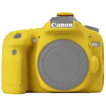 Сумка для фотоаппарата Canon 80D Легкая сумка для фотоаппарата Защитный чехол для Canon 80D желтого цвета - Изображение 1  