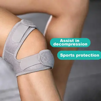 Регулируемая компрессионная поддержка колена Спортивный ремень для надколенника Регулируемый Неопреновый ремень для поддержки сухожилий надколенника от боли при беге - Изображение 1  