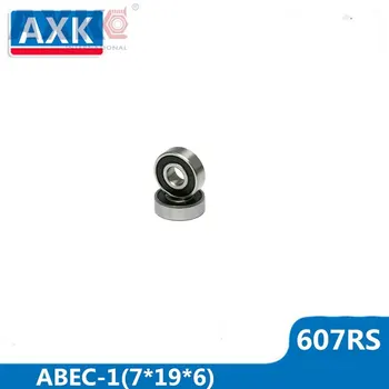 AXK 607RS Подшипник ABEC-1 10ШТ 7x19x6 мм Миниатюрные Шарикоподшипники 607 2RS 607-2RS EMQ Z2 V1 - Изображение 1  