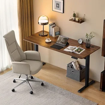 Электрический офисный стол с регулируемой высотой, Регулируемый Металлический подъемник, Роскошные Компьютерные столы, мебель Escritorio для студенческой гостиной - Изображение 1  