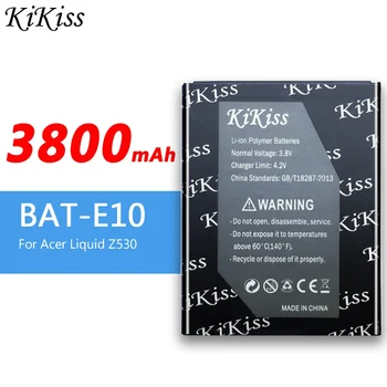 3800 мАч Аккумулятор для мобильного телефона BAT-E10 для Acer Liquid Z530 LTE T02 Z530S BAT E10 BAT-E10 (1ICP4/58/71) ICP9375870L1 - Изображение 1  