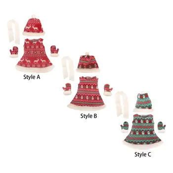 Комплект рождественской одежды для кукол, одежда для кукол, аксессуары для игр - Изображение 1  