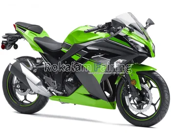 Для Kawasaki Ninja EX 300 EX 300R 2013-2016 EX300 13/16 Зеленый/черный обтекатели для мотоциклов вторичного рынка (литье под давлением) - Изображение 1  