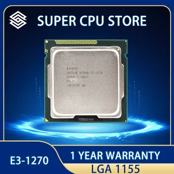 Процессор Intel Xeon E3-1270 E3 1270 8M 80W 3,4 ГГц Четырехъядерный процессор LGA 1155 - Изображение 1  