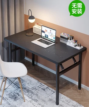 Компьютерный стол, домашний стол в спальне, студенческое общежитие, маленький стол, простой складной стол, письменный стол, офисная мебель - Изображение 1  