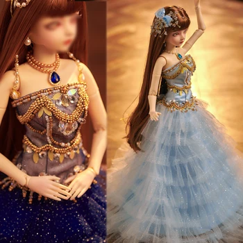 Кукла BJD 60 см, платье для куклы 1/3 SD, вечернее платье ручной работы, свадебное платье в западном стиле, одежда для кукол, аксессуары для кукол - Изображение 1  