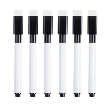 50 ручек Акварельные маркеры для белой доски сухого стирания, ручка для белой доски с ластиком, магнитные маркеры для письма акварельной ручкой - Изображение 1  