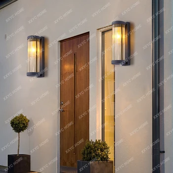 Наружный Водонепроницаемый настенный светильник для внутреннего двора виллы, дверной светильник, ретро-настенный светильник для сада на террасе B & B - Изображение 1  