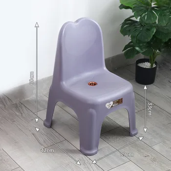 Пластиковый стул HH318 может вместить самодельный противоскользящий табурет для обуви, спинку стула - Изображение 1  