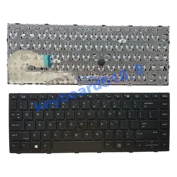 Клавиатура HP EliteBook 840 G5/G6 745 G5/G6 US в черной рамке Без подсветки - Изображение 1  