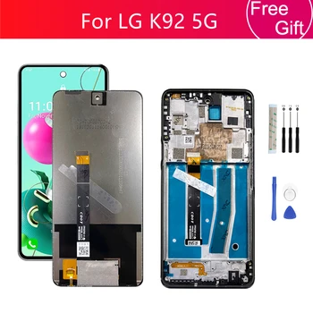 Для LG K92 5G ЖК-дисплей С Сенсорным Экраном Digitizer В Сборе С Рамкой Для LG K92 Lcd LMK920 Запасные Части Для Ремонта 6,7