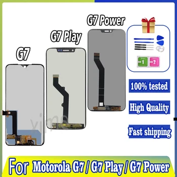Дисплей Для Motorola Moto G7 Play XT1952 G7 XT1962 G7 Power Замена ЖК-сенсорной панели Digiziter в сборе Сенсорный Экран - Изображение 1  