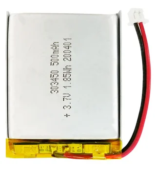 Перезаряжаемый литий-полимерно-ионный аккумулятор емкостью 500 мАч 303450 для мобильных устройств, электрические игрушки, смарт-часы MP4 MP3 - Изображение 1  