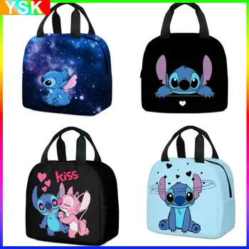 Детская сумка для ланча MINISO Stitch, сумка для ланча для начальной школы, лучший подарок для детей, мультяшная Мочила, лучший подарок для детей - Изображение 1  
