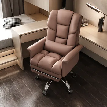 Роскошный Офисный стул на колесиках, Эргономичный Вращающийся Офисный стул с акцентом, Удобная Мебель для спальни Cadeiras De Escritorio - Изображение 1  