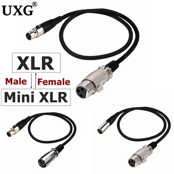 Аудиокабель Mini XLR 3pin Male-XLR 3pin Female​​ Экранированный алюминиевой фольгой медный аудиокабель для микрофонных камер - Изображение 1  