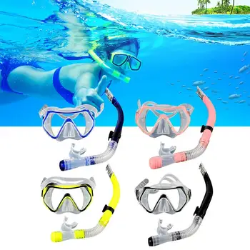 Новая Профессиональная маска для подводного плавания с трубкой, очки для подводного плавания, набор трубок для плавания, Маска для подводного плавания для взрослых унисекс - Изображение 1  