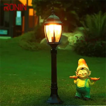Уличный светильник для газона RONIN в стиле ретро, садовый светильник, светодиодный светильник, водонепроницаемый IP65, домашний декоративный светильник для внутреннего двора - Изображение 1  