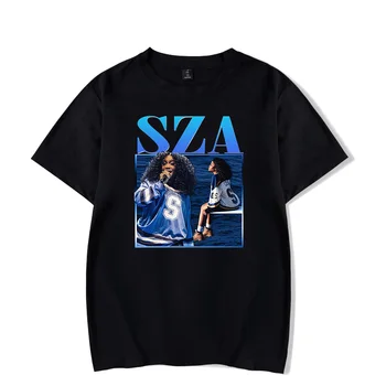 Camiseta casual unissex de manga curta SZA Певица, популярный Товар SOS, мода мужская и женственная - Изображение 1  