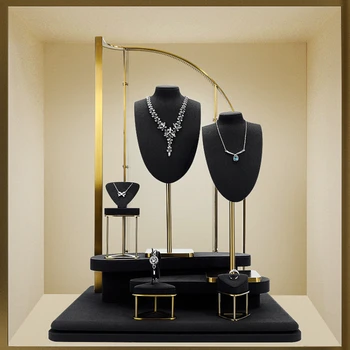 Стеллаж для выставки товаров Jewelry showcase, кольца, браслеты, элитный ювелирный реквизит, ожерелья, серьги - Изображение 1  