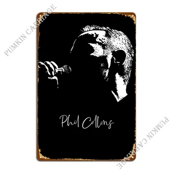 Phill Collins 2 Металлическая табличка Плакат Home Retro Cave Party Печатный Жестяной плакат с надписью - Изображение 1  
