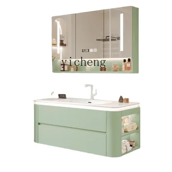 XL Шкаф для ванной Комнаты, Раковина для мытья рук, Керамический Умывальник из цельного Кориана, Межплатформенный умывальник Smart Wash - Изображение 1  