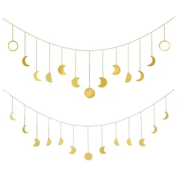 Металлическая Круглая Деталь для Подвесного Украшения Sun Moon Photo Wall Family Hang Ornaments Dropship - Изображение 1  