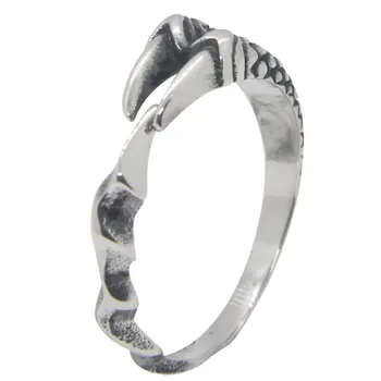 Ювелирные изделия из нержавеющей стали 316L, размер США 6-12, женское кольцо для девочек с драконьим когтем в стиле панк - Изображение 1  