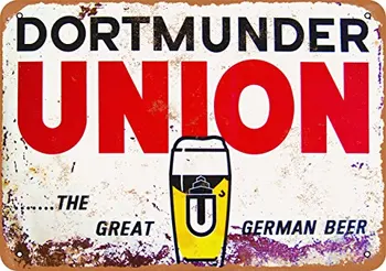 Металлическая Вывеска - Dortmunder Union Beer - Винтажный Вид - Изображение 1  
