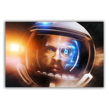 HT069 Захватывающая Вселенная Земля и Луна Космическая станция Астронавт Плакат из шелковой ткани Художественный декор Картина в помещении Подарок - Изображение 1  