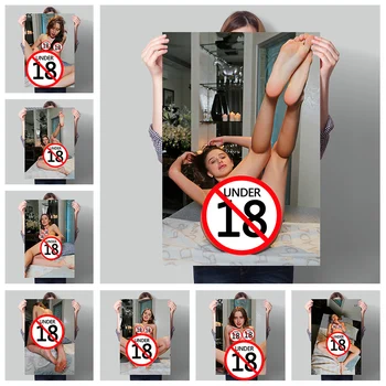 Плакат обнаженной женщины без цензуры, Домашний холст, Принты, Декор интерьера, Сексуальная модель, Горячее тело, Художественное оформление стен - Изображение 1  