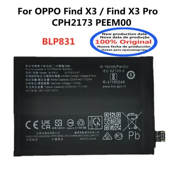 100% Оригинальный Высококачественный Аккумулятор BLP831 4500 мАч для Нового Мобильного Телефона OPPO Find X3/Find X3 Pro X3Pro CPH2173 PEEM00 - Изображение 1  