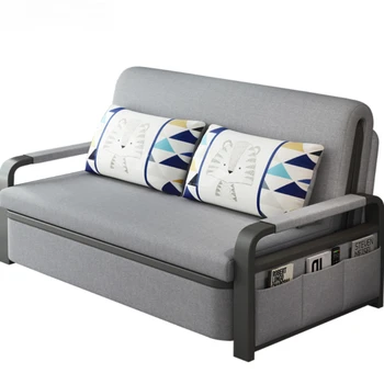 Раскладной диван-кровать, для ленивых, для одного или двух человек, обеденный перерыв, офисный, бытовой, раскладная кровать из массива дерева - Изображение 1  