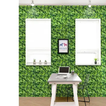 45 *100 см Наклейки на стену с рисунком зеленых листьев Самоклеящиеся Обои Фреска для столовой Спальни гостиной Челнока - Изображение 1  