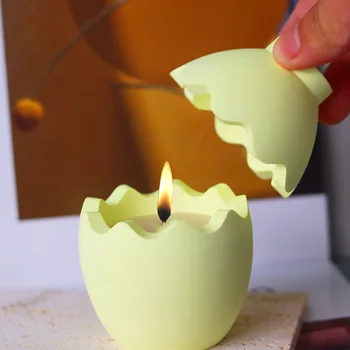 Креативная банка для яиц-свечей, силиконовая форма, ящик для хранения в форме яйца, Гипсовая форма для заливки эпоксидной смолы, Поделки для семейного праздника, поделки - Изображение 1  
