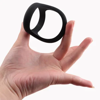 Кольцо для пениса Многоразового использования Силиконовое Кольцо для связывания спермы и яичек, кольцо для члена, Увеличивающее пенис, секс-игрушки с задержкой эякуляции для мужчин - Изображение 1  
