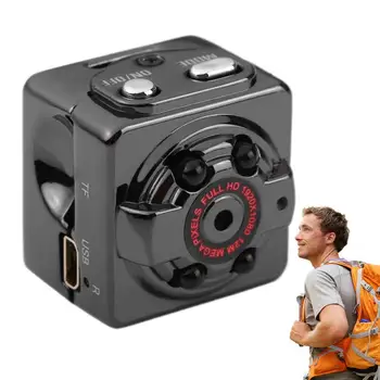 Портативная камера для путешествий, экшн-камера для аэрофотосъемки ночного видения, черная карманная камера для туристических походов - Изображение 1  