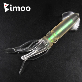 Bimoo 3шт 8 г 11 см Голографическая мягкая приманка для кальмаров с голографическим цветом Приманки для ловли морского окуня на троллинг - Изображение 1  