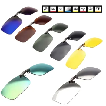 Поляризованные солнцезащитные очки-клипсы Очки для близорукости Clip Driver Рыболовные очки ночного видения для близорукости Clip-on Солнцезащитные очки - Изображение 1  