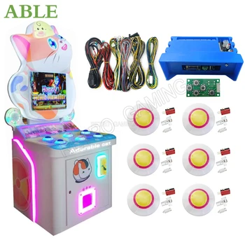 Аркадный Автомат для раздачи билетов Kid DIY Kit Whack-A-Mole Детский Игровой автомат Комплект Деталей Для Игры С Мышью и Монетами - Изображение 1  