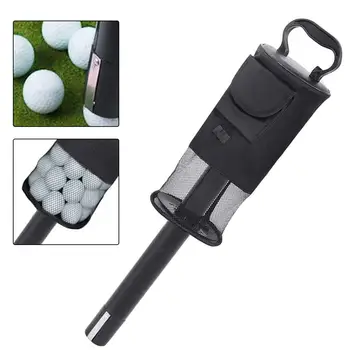 Сумка-ретривер для мячей для гольфа, снаряжение для гольфа, вмещает до 70 мячей, подборщик мячей, сумки для гольфа с карманом и держателем тройника - Изображение 1  