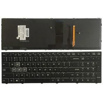 Американская клавиатура для ноутбука Clevo P651HP3-G P655HP3-G P650HP3 английская клавиатура с подсветкой - Изображение 1  