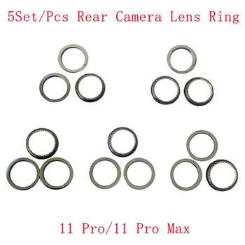 5 компл./шт. Внешняя рамка камеры заднего вида для iPhone 11 11 Pro 11 Pro Max, Запасные части для кольца объектива камеры заднего вида - Изображение 1  
