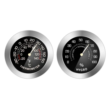 Автомобильный термометр / гигрометр Y1UD, Мини-механический циферблат, Аналоговый измеритель влажности и температуры с высокой точностью - Изображение 1  
