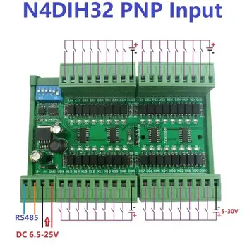 N4DIH32 N4DIM32 32-канальный контроллер ввода-вывода RS485 El-et-ech-sup - Изображение 1  