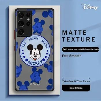 Disney Mickey Minnie Smile TPU Матовый Чехол Для Телефона Samsung Galaxy S23 S22 S21 S20 FE Ultra S10 S9 S8 Plus Note 10Plus 20Ultra - Изображение 1  
