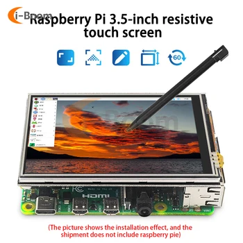 3,5-дюймовый Сенсорный Экран Для Raspberry Pi 4B 125 МГц SPI ЖК-дисплей С разрешением 450 * 320 FBCP Программный драйвер С двойным экраном - Изображение 1  