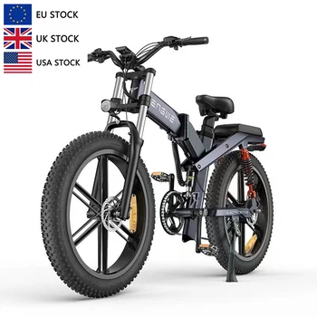 Engwe X26 Склад в США mtb 26-дюймовые колеса со спицами, электрический горный велосипед fat tire мощностью 1000 Вт, внедорожный электровелосипед - Изображение 1  