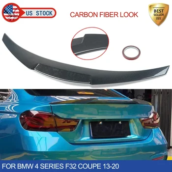 Для BMW F32 4 серии 2013-2020, Карбоновое крыло заднего багажника в стиле M4 из углеродного волокна - Изображение 1  
